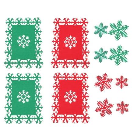 

Household Felt Table Mats Cup Mats Heat Insulation Mats Christmas Supplies Table Coasters12Pcs Het Insulation Table Mats Table Protection Pads for Christmas Party (Assorted Color)