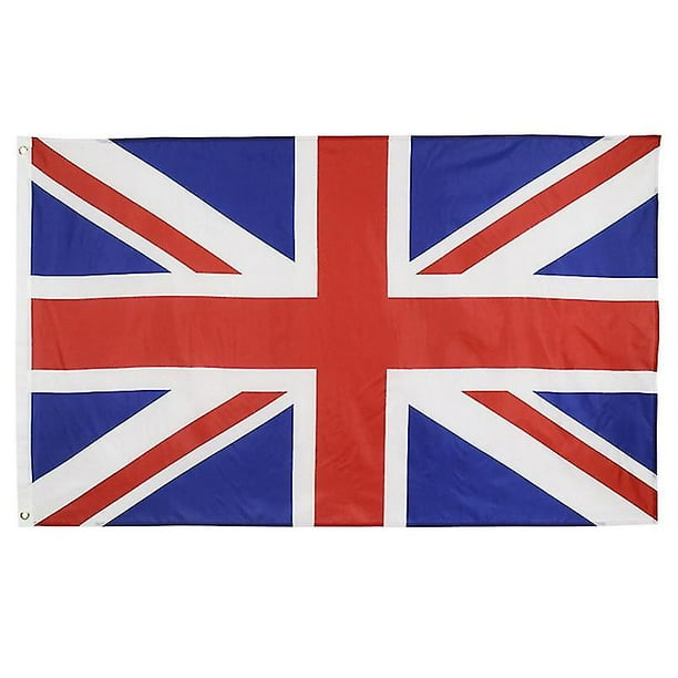 Bandera del Reino Unido, 3x5 pies, banderas nacionales británicas del Reino Unido, colores vibrantes de larga duración para decoración patriótica de interiores y exteriores