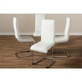 thumbnail image 6 of Set of 4 Baxton Studio Marlys Modern and Contemporary Faux Leather Upholstered Dining Chairs, Multiple Colors, 6 of 7