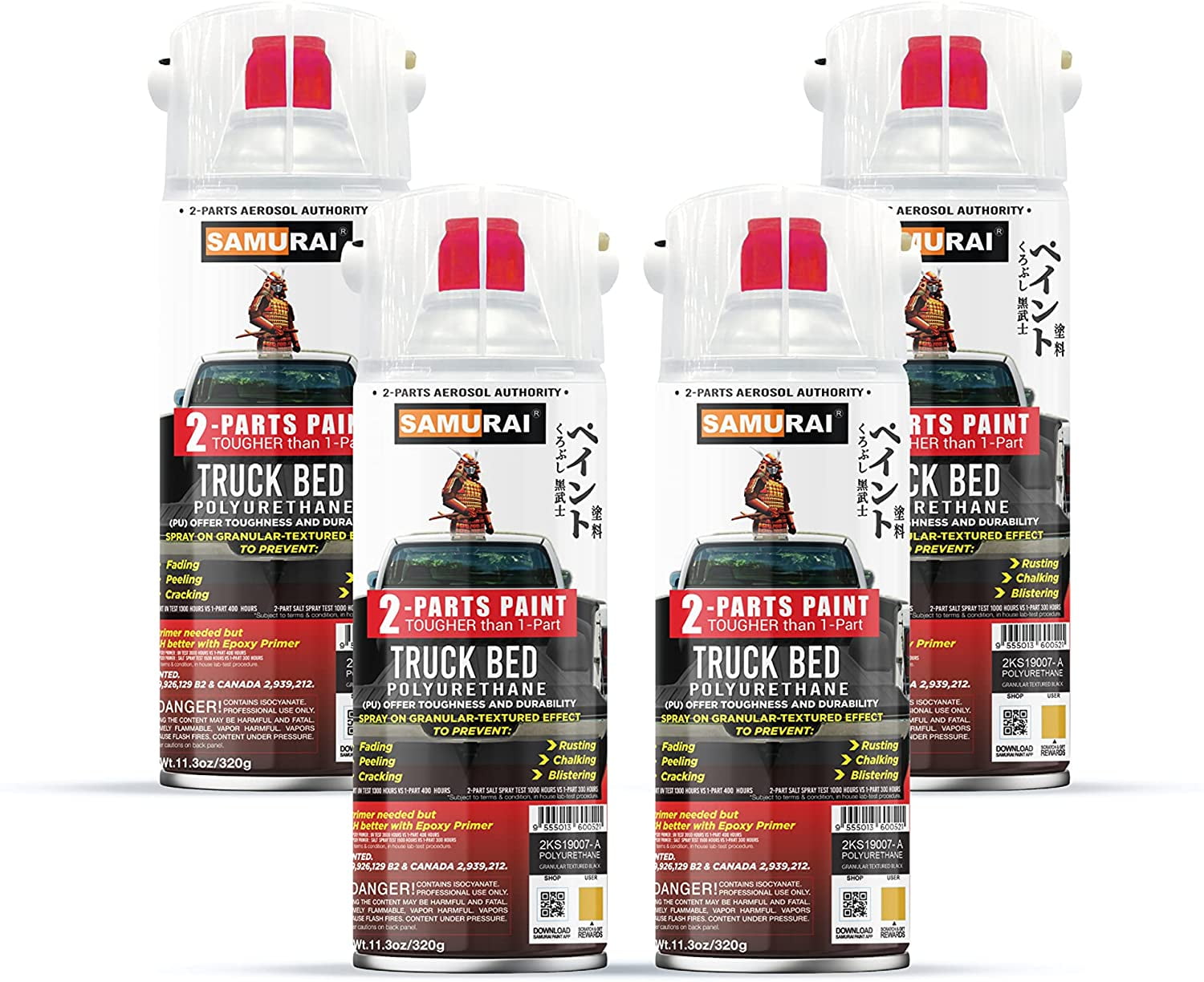 Samurai 2Part Bed Liner Spray Silver, 11.3 Ounce 2Part Polyurethane