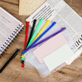 thumbnail image 6 of 12pcs A5 Binder Pockets 6 Hole Inserts with 42 Adhesive Tabs for Ring Notebook Binders, 6 of 6