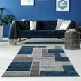 thumbnail image 1 of Verena Geometric 5 x 7 ft. Rectangle Area Rug, Blue & Gray, 1 of 1