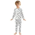 thumbnail image 3 of joogoo Rugby Balls Football 2 Piece Long Sleeve Tee and Pants Cotton Pajama Set 3T, 3 of 7