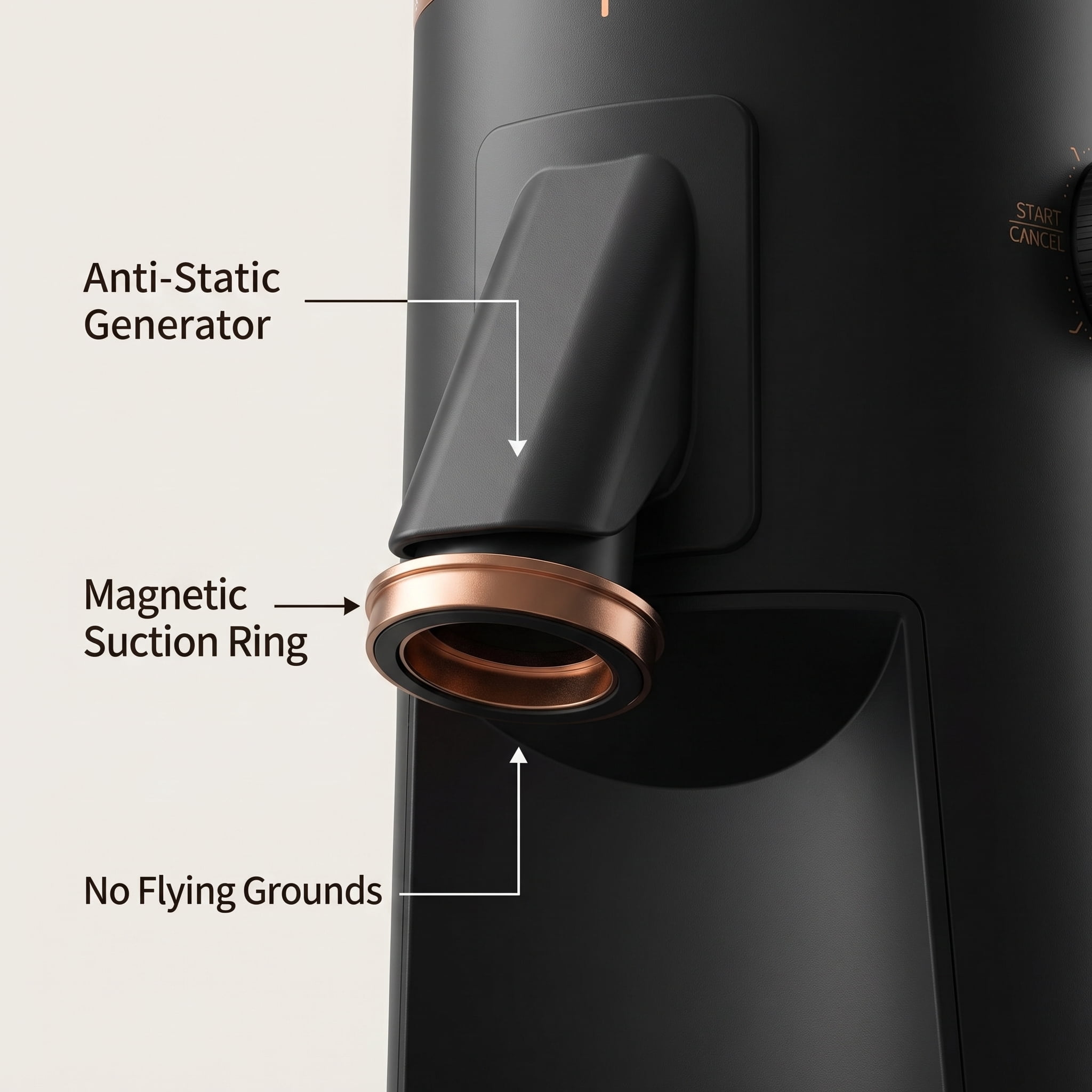 Sunmaki Coffee Grinder with 75 Settings & 40mm Burrs, Anti-Static Espresso Grinder for Home Use