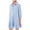 Blue, variant on HJYCHN Elegant Solid Color Long Sleeve Shirt Dress for Women Featuring Turn Down Collar and Delicate Ruffled Hem Detail White XXL