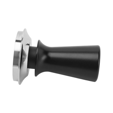 YAHHU Calibrated Espresso Tamper Stainless Steel Constant Pressure Coffee Ground Tamper Tool with Ergonomic Handle for Home Barista, Black, 58 mm / 2.28 inches
