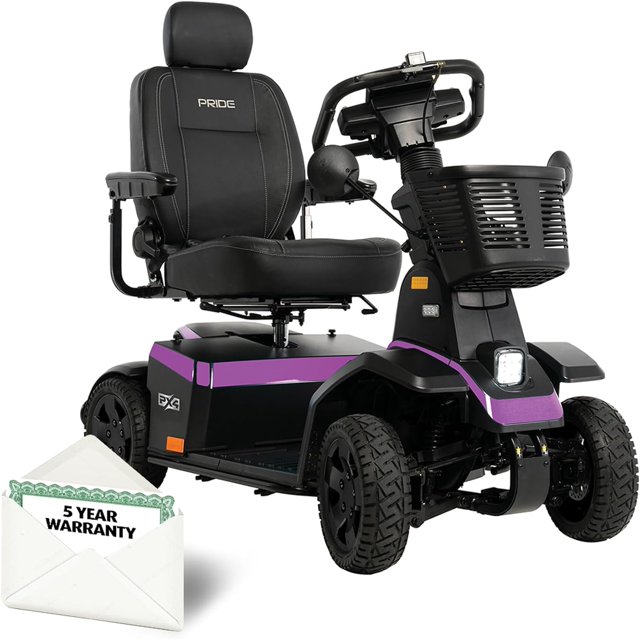 Pride Mobility PX4 Scooter de Mobilité Super Robuste Capacité de Poids 500 LB, avec Garantie Prolongée de 5 Ans