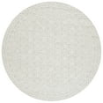 thumbnail image 2 of SAFAVIEH Blossom Azura Geometric Wool Area Rug, Grey/Ivory, 6' x 6' Round, 2 of 6