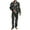 Bat Stars Moon Spider Web Black, variant on Halloween Black Cat Moon Branch Gray Men Pajamas Set Long Sleeve Pjs, 2 Piece Notch Collar Button Down Tops Soft Elastic Waistband Bottoms with Pockets, Comfortable Sleepwear, 3XL