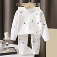 thumbnail image 2 of Girls Fleece Pajama Set Long Sleeve Tops & Fleece Pants Soft Kids Sleepwear Cute Prints,soft‑touch 6-12 Months 12-24 Months 2t 3t 4t 5t 6t 7t 8t 9t Children Beige 3-4 Years, 2 of 5