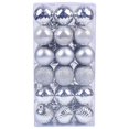 thumbnail image 3 of 36 adornos navideños para árbol de Navidad, colgantes irrompibles, adornos para manualidades Plata, 3 of 9