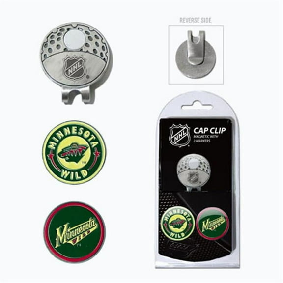 Team Golf NHL MINNESOTA WILD Cap Clip With 2 Golf Ball Markers