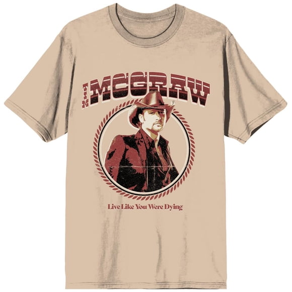 T-Shirt Beige Tim McGraw Live Like You Were Dying