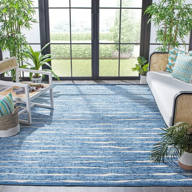 SAFAVIEH Cottage Alex Striped Indoor/Outdoor Area Rug