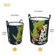 thumbnail image 5 of Fotbe Dinosaur Basketball Player Laundry Basket with Handles, Waterproof Large Laundry Hamper, Wash Bag for Corner Dorm, Rolling Laundry Basket with Handles-Medium, 5 of 8