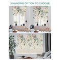 thumbnail image 4 of Eucalyptus Leaves Tie Up Curtains for Windows 45 Inch Length Balloon Curtains Kitchen Adjustable Balloon Window Shade Farmhouse Sage Green Leaf Floral Plants Tie Up Bathroom Curtain Window 34"x45", 4 of 6