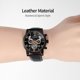 thumbnail image 3 of Forsining Moda Relojes de los hombres Banda de cuero Noctilucente Movimiento mecánico Impe Abanopi Mirar, 3 of 5