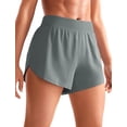 thumbnail image 1 of Shorts CRZ YOGA Cintura Media 4" Corte Lateral Secado Rápido Gris L, 1 of 4