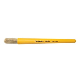 Crayola Jumbo Paint Brush - 72 Brush(es) Plastic Yellow Handle Crayola Jumbo Paint Brush - 72 Brush(es) Plastic Yellow Handle