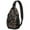 Halloween Skeletons and, variant on Sling Backpack,Halloween Spider Bat Pattern Sling Bag with Water Bottle Holder,Waterproof Sling Bag for Men/Women with Headphone Jack for Hiking,Travel