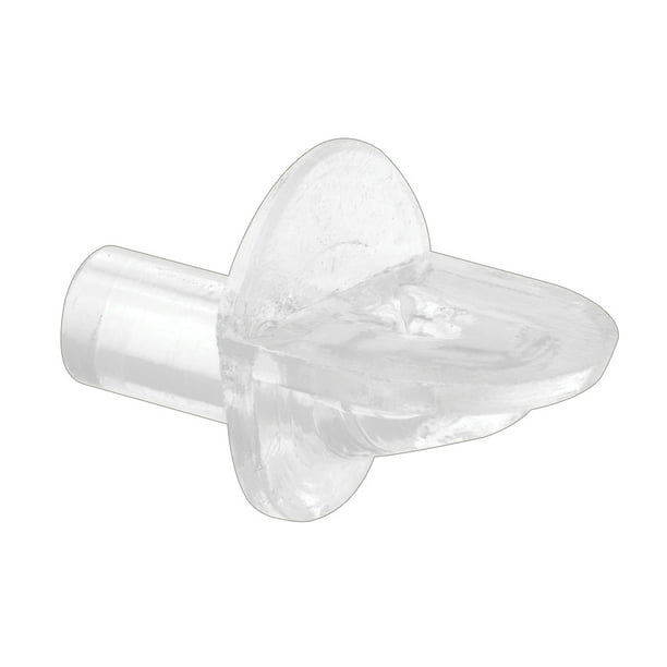 Slideco Mini Shelf Support Pegs Plastic Clear 5 mm. Diameter Bracket