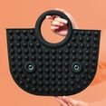 thumbnail image 3 of New Fashionable Fidget Popit Pushit Bubble Stress Reliever Sensory Handbag, Shoulder Bag, Tote, Toy For Girls, Teens, & Women (Black), 3 of 8