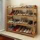 thumbnail image 3 of Zimtown Zapatero de madera de bambú de 4 niveles, estante para zapatos, armario, organizador de almacenamiento para armario de entrada, acabado natural Zimtown  Contemporáneo, 3 of 6