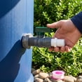 thumbnail image 4 of Rain Barrel Faucet Connector Kit, 3/4 Inch Thread Garden Hose Adapter, Ball Valve Spigot with Sealing Tape for Water Storage Tank, 4 of 7