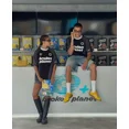 thumbnail image 2 of Camiseta de manga corta con estampado de letras deportivas de fútbol estilo americano Y2K, camiseta de malla de hip-hop retro de calle para culturismo y parejas, 2 of 5