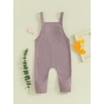 thumbnail image 3 of Bagilaanoe Newborn Baby Boys Girl Waffle Jumpsuit Sleeveless Romper Overalls 3M 6M 12M 18M 24M Infant Long Pants Casual Clothes, 3 of 8