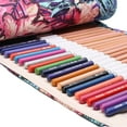thumbnail image 5 of 24/36/72 Slots Pencil Wrap Pencil Rolls, Artist Colored Pencils Roll Up Bag Short Brushes Pouch Case Pencils Organizer for Drawing Coloring and Sketching (Black, 72slots), 5 of 8