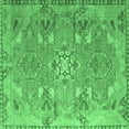 thumbnail image 1 of Ahgly Company Indoor Square Persian Emerald Green Traditional Area Rugs, 6' Square, 1 of 4