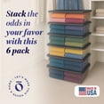 thumbnail image 2 of Homz 41-Qt Multipurpose Plastic Storage Containers w/Gray Lids, (6 Pack), 2 of 10