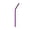 Purple, variant on 1Pcs Reusable Metal Straws, 8.46" Stainless Steel Drinking Straw for Milkshake, Bubble Tea, Cold Drink (0.24" Wide, Bent, Colorful)