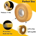 thumbnail image 2 of Qoqooice Double Sided Fabric Tape Heavy Duty Mounting 0.79" x 66FT Resistente Clear Super Stick with Fiberglass Mesh High Tack Strong Adhesive for Clothes Carpet Arts, 2 of 3