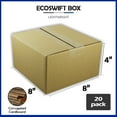 thumbnail image 2 of EcoSwift Brand Premium 8x8x4 Cardboard Boxes Mailing Packing Shipping Box Corrugated Carton 23 ECT, 8"x8"x4", Brown, 20-Pack, 2 of 6