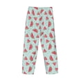 thumbnail image 5 of Goofa Watermelon Printed Soft Pajama Pants for Men, Wide Leg Comfy Casual Lounge Yoga Pants-Small, 5 of 9