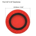 thumbnail image 2 of Uxcell 3.54-4.33 Inch Earphones Flexible Fabric Covers, Red Washable Headphone Covers, 2 Pairs, 2 of 5