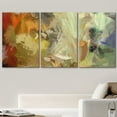 thumbnail image 2 of wall26 Canvas Print Wall Art Set Green, Gray &amp; Yellow Paint Smudge Display Abstract Shapes Illustrations Modern Art Bohemian Colorful Multicolor for Living Room, Bedroom, Office - 16"x24&quo, 2 of 5