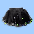 thumbnail image 2 of Akiihool Girl's Tutu Layered Princess Skirt with Pom Pom Puff Balls for Little Toddler Girls, Black Size 160, 2 of 4