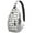 Halloween Happy Halloween, variant on Sling Backpack,Halloween Happy Halloween Pumpkins and Spiders Sling Bag with Water Bottle Holder,Waterproof Sling Bag for Men/Women with Headphone Jack for Hiking,Travel