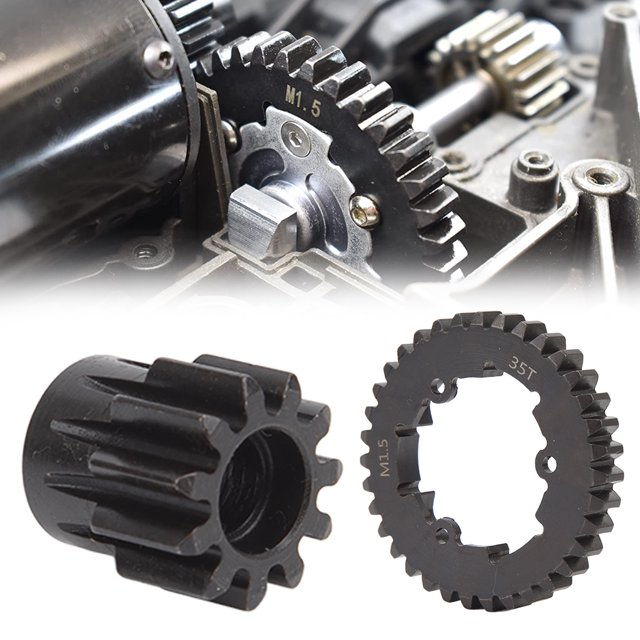 Juego de engranajes para coche RC juego de engranajes de motor de engranaje recto 35T de acero profesional duradero para accesorio de reemplazo de actualización de coche RC ANGGREK Otros