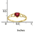 thumbnail image 2 of Primal Gold 14 karat Yellow Gold Garnet Birthstone Ring, 2 of 4