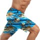 thumbnail image 3 of Ceisia Men's 2-in-1 Quick Dry Swim Trunks Tropical Island Print Elastic Waist Beach Shorts with Compression Liner Gift, 3 of 5