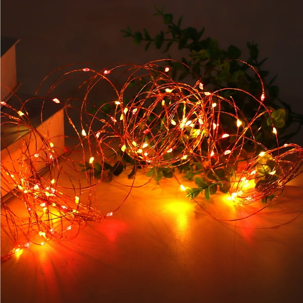 Copper Wire String Lights with Remote Controller Festival Holiday Wedding  Home Decor(Green) - Walmart.ca