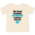 thumbnail image 3 of Inktastic My Great Grandpa in Heaven Watches over Me Boys or Girls Baby T-Shirt, 3 of 5