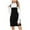Black, variant on Womens Casual Comfortable Pocket Zipper Adjustable Buckle Suspender Skirt
