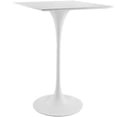 thumbnail image 2 of Lippa 28" Square Wood Top Bar Table - White, 2 of 9