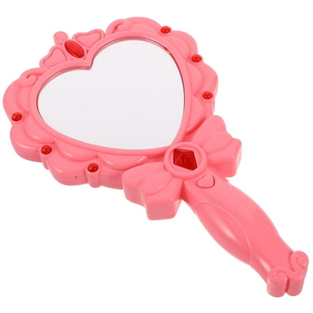GAXIRE Handheld Mirror for Girls, Festival Design, Lightweight Plastic Compact Mirror, 1 Piece