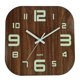 thumbnail image 2 of Reloj de pared luminoso creativo de con decoración de , relojes nocturnos que no hacen tictac, funcionan con pis, briln en BrownFunda Numeral perfecl reloj de pared silencioso, 2 of 8